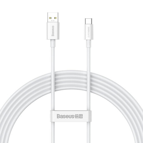 Baseus Superior Series Cable usb to usb-c 65w pd 2m White (Cays001002) (Bascays001002)