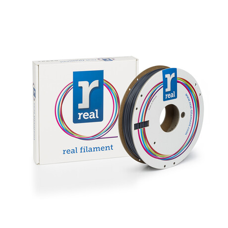 Real pla 3d Printer Filament - Gray - Spool of 0.5kg - 1.75mm (Realplagray500mm175)