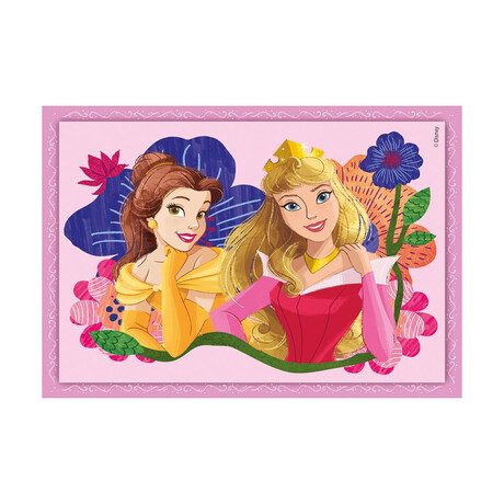 Clementoni Παιδικό Παζλ 4 in 1 Supercolor Disney Πριγκίπισσες 12-16-20-24 τμχ