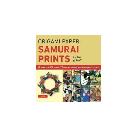 Origami Paper - Samurai Prints - Small 6 3/4" - 48 Sheets