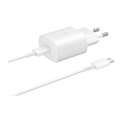 Samsung Charger With usb-c and Cable usb-c 25w White (ep-Ta800xwegww) (Samep-Ta800xweg)