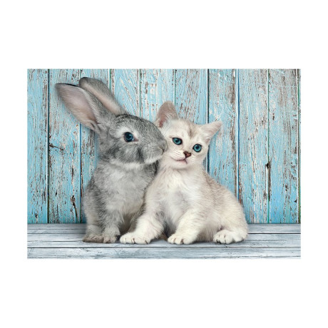 Clementoni Παζλ High Quality Collection Cat And Bunny 500 τμχ - Compact Box