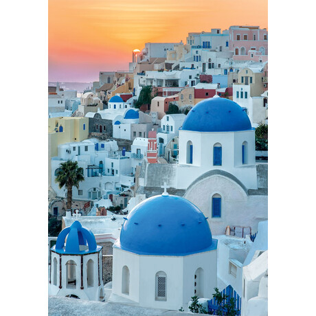 Clementoni Παζλ High Quality Collection Σαντορίνη 1000 τμχ - Compact Box