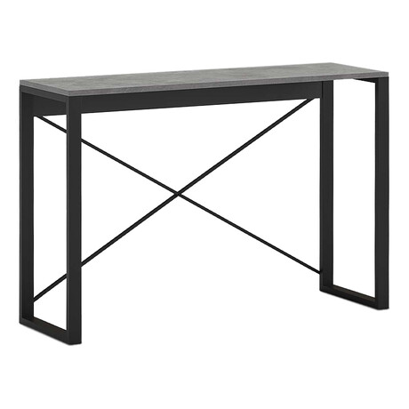 Κονσόλα Archie Megapap Χρώμα Γκρι Ρετρό - Μαύρο 110x35x75εκ.