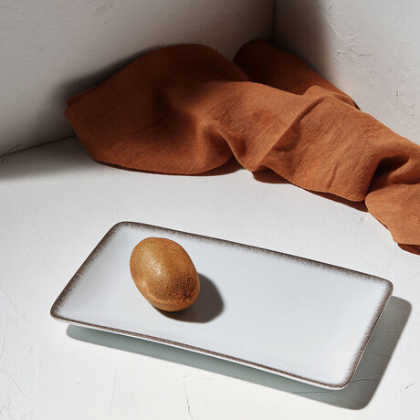 Estia Πιατελα Ορθογωνια Pearl Πορσελανινη 27x16cm White