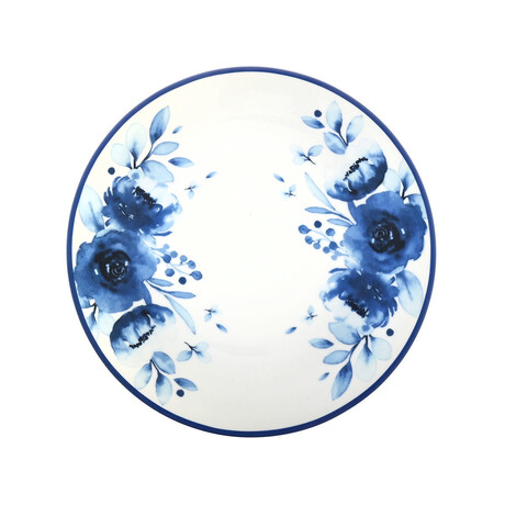 Estia Πιατο Ρηχο Blue Rose Πορσελανινο 27cm
