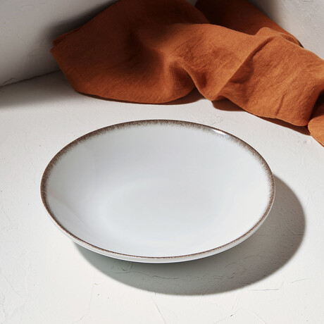 Estia Πιατο Βαθυ Pearl Πορσελανινο 23cm White