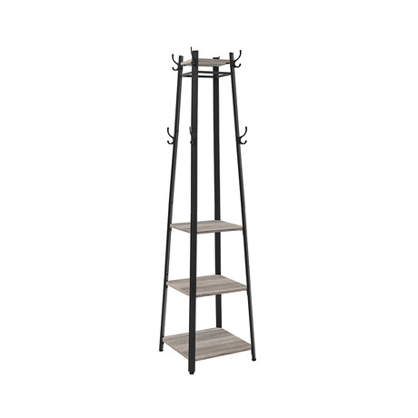 Vasagle Coat Rack With 3 Shelves 43 x 43 x 180 cm (Lcr080b02) (Vaslcr080b02)