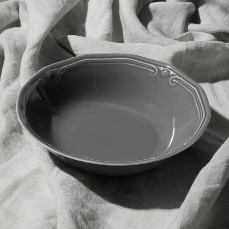 Estia Σαλατιερα Athénée Πορσελανινη Αναγλυφη 23cm Grey