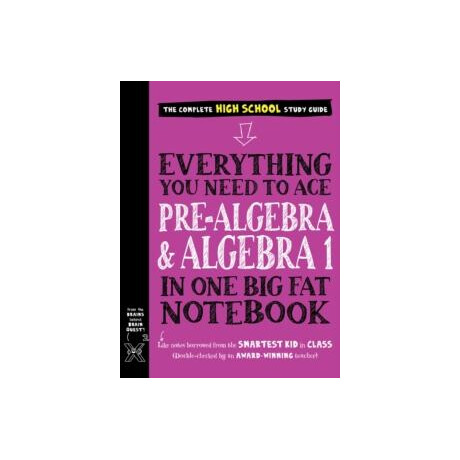 Everything you Need to ace pre-Algebra and Algebra i in one big fat Notebook
