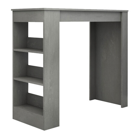 Τραπέζι Μπαρ Deep Megapap Χρώμα Γκρι Σκυροδέματος 120x50x100εκ.