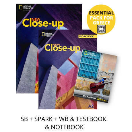 New Close-up a2 Essential Pack for Greece (sb + Spark + wb & Testbook & Notebook)