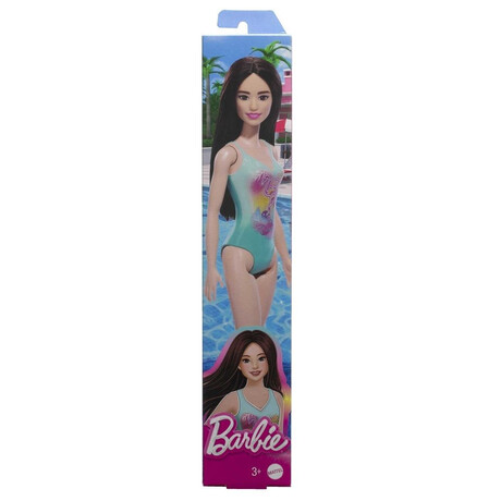 Mattel Barbie Doll Beach - Doll With Turquoise Swimsuit (Hpv22)