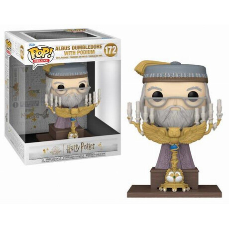 Funko Pop! Deluxe: Harry Potter Prisoner of Azkaban - Albus Dumbledore With Podium #172 Vinyl Figure