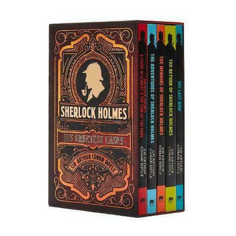 Sherlock Holmes his Greatest Cases 5 Book Paperback Boxed set