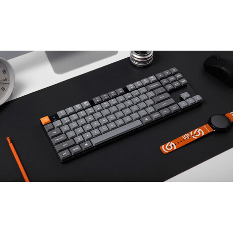 Keychron K1 Max (K1M-H1) ANSI 80% TKL Black Full Assembled Red Switch RGB Hot-Swap Wired Low Profile