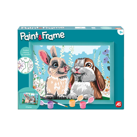 Paint & Frame Ζωγραφίζω Με Αριθμούς Funny Kitties - Cute Bunnies - Loving Puppy - Magic Unicorn Για