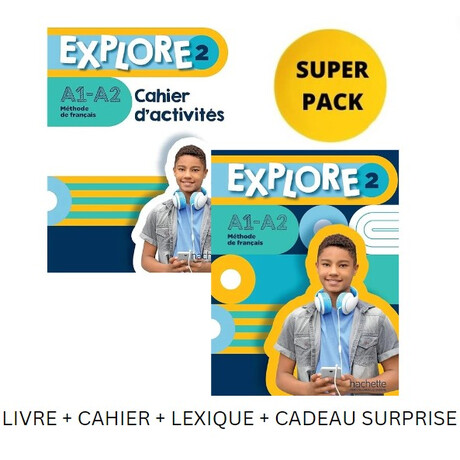 Explore 2 Super Pack (Livre + Cahier + Lexique + Cadeau Surprise)