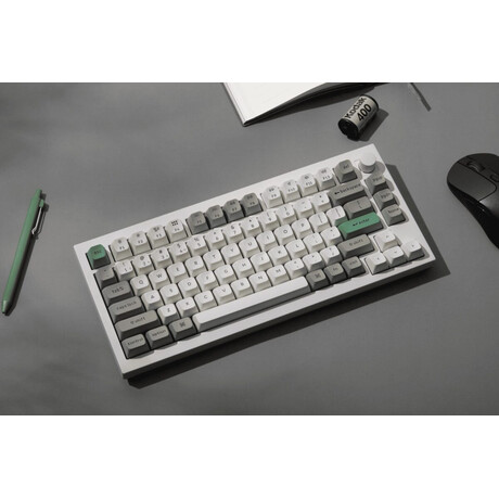 Keychron Q1 Max QMK/VIA (Q1M-P1) Wireless Custom Mechanical Keyboard-Red Switch-Shell White US Layou