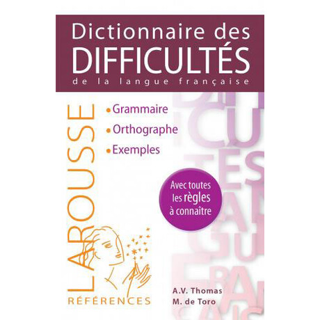 Dictionnaire des Difficultes de la Langue Francaise pb b Format