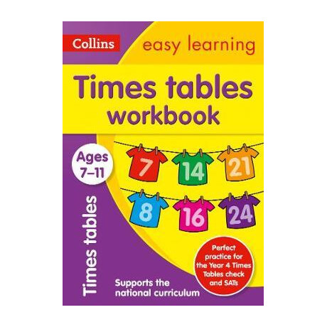 Times Tables Workbook Ages 7-11 (Collins Easy Learning ks 2) pb