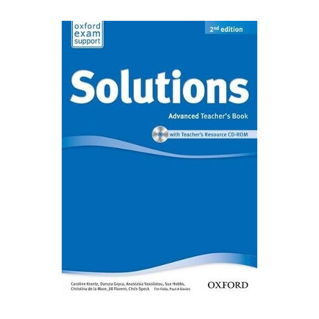 Solutions Advanced Tchrs (+ cd-Rom) 2nd ed