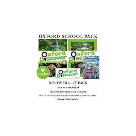 Oxford Discover 4 Pack cf (Incl. sb + wb + Grammar lab 3) - 02634