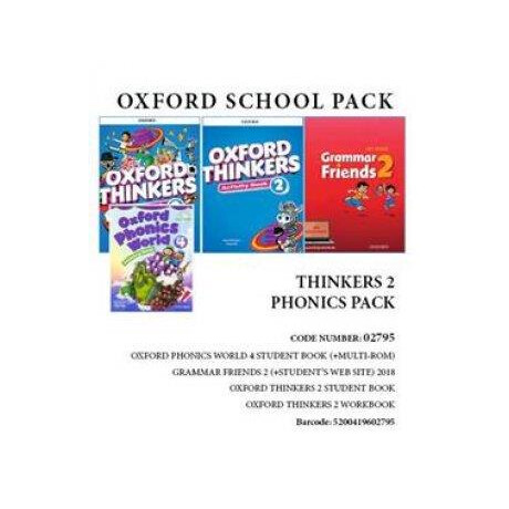 Oxford Thinkers 2 Phonics Pack (sb + wb + Grammar Friends 2 + Oxford Phonics World 4) - 02795