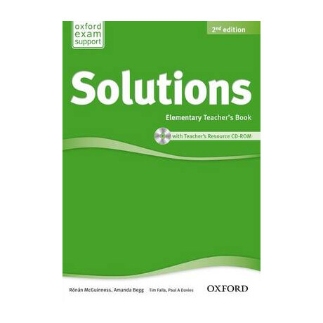 Solutions Elementary Tchrs (+ cd-Rom) 2nd ed