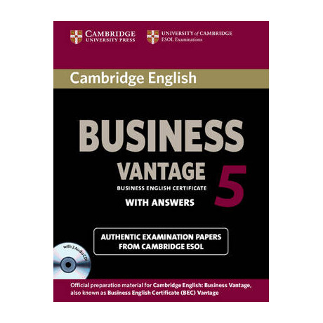 Cambridge English Business Vantage 5 Self Study Pack
