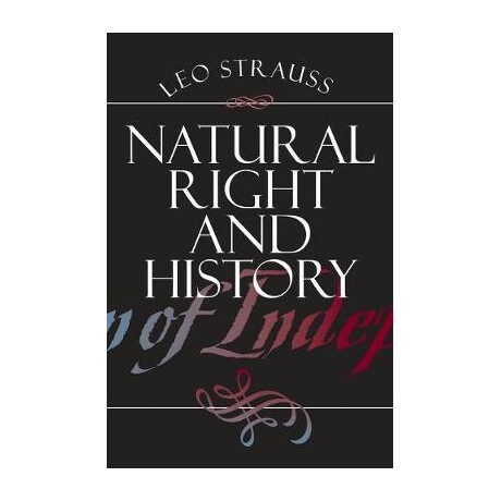 Natural Right and History pb