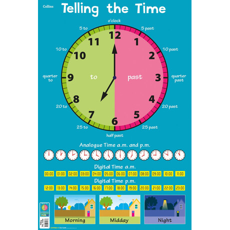 Telling the Time (Collins Children’s Poster)