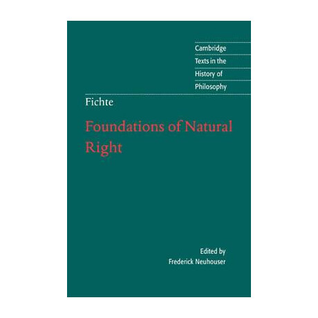 Fichte: Foundations of Natural Right