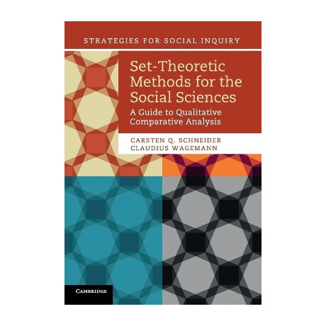 Set-Theoretic Methods Methods for the Social Sciences pb