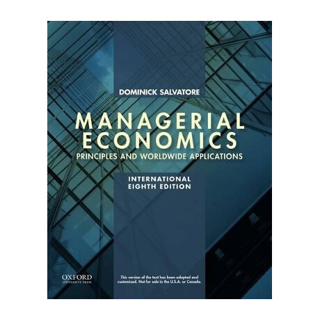 Managerial Economics in a Global Economy