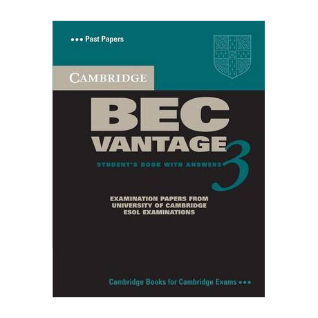 Cambridge bec Vantage 3 sb w/a