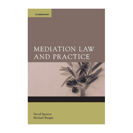 Mediation law and Practice