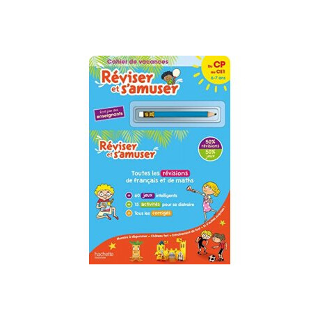 Cahier de Vacances Reviser et Samuser du cp au c1 (6-7 Ans)