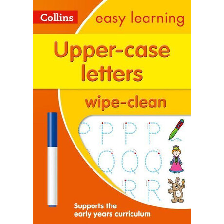 Upper Case Letters age 3-5 Wipe Clean Activity Book