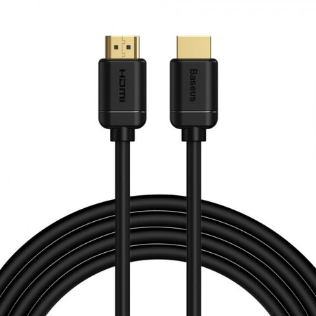 Baseus Καλώδιο 2xhdmi 2.0 4k 60hz 3d hdr 18gbps 3m Μαύρο (Cakgq-C01) (Bascakgq-C01)