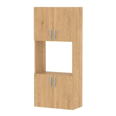 Ντουλάπα Κουζίνας Armado Megapap Χρώμα Sapphire oak 60x32x140εκ.