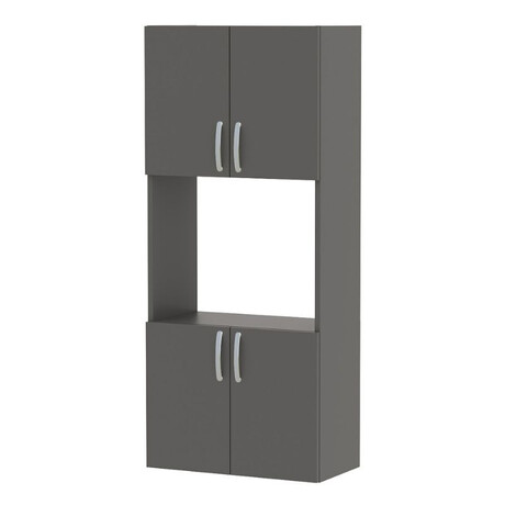 Ντουλάπα Κουζίνας Armado Megapap Χρώμα Ανθρακί 60x32x140εκ.