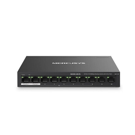 Mercusys 10-Port 10/100mbps Desktop Switch With 8-Port Poe+ (Ms110p) (Merms110p)
