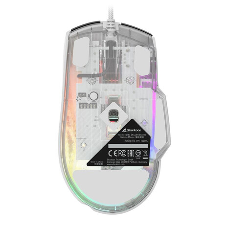 Sharkoon Sgm35 rgb Gaming Ποντίκι 6400 dpi Λευκό (Sgm35wh) (Shrsgm35wh)