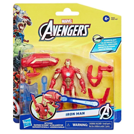 Hasbro Avengers 4in Iron man Battle Gear Figure (F9342)