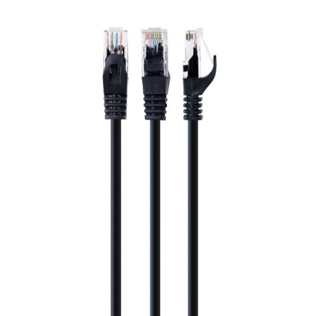 Gembird U/utp Cat.6 Καλώδιο Δικτύου Ethernet 0.5m Μαύρο (Pp6u-0.5m/bk) (Gempp6u-0.5m-bk)
