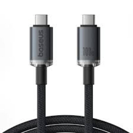 Baseus Fast Charging Cable Crystal Shine usb-c to usb-c 100w 1.5m 20gb Black (P10318204111-00) (Basp10318204111-00)