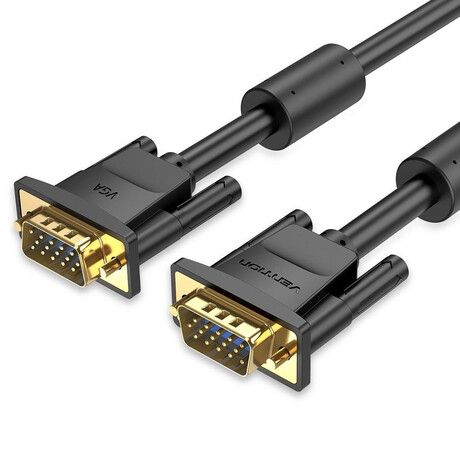 Vention vga (3+6) Male to Male Cable With Ferrite Cores 1.5m Black (Daebg) (Vendaebg)