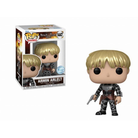 Funko Pop! Animation: Attack on Titan s4 - Armin Arlert (Metallic) (Special Edition) #1447 Viny Figure