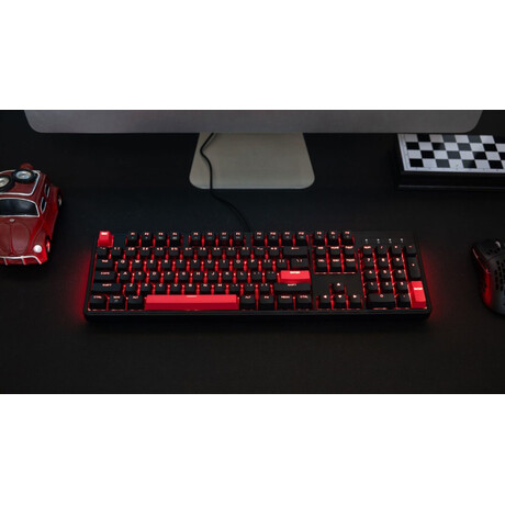 Lemokey X3 (X3-A1) QMK/VIA Wired Mechanical full Keyboard 100% Red Switch US Layout